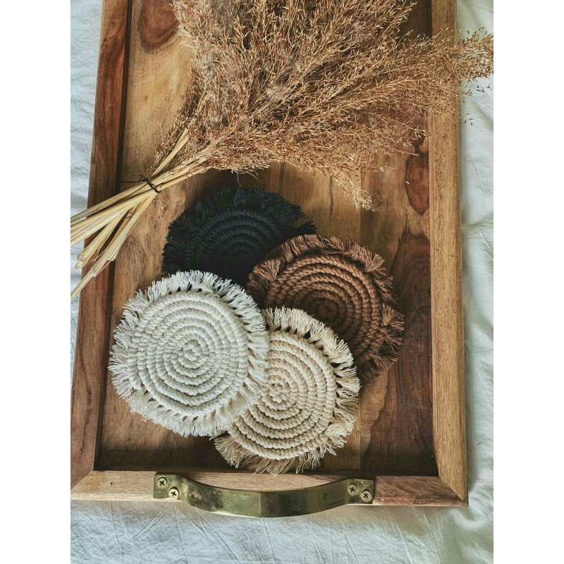 Jual Coaster Macrame Alas Gelas Macrame Tatakan Gelas Macrame Shopee Indonesia 4751