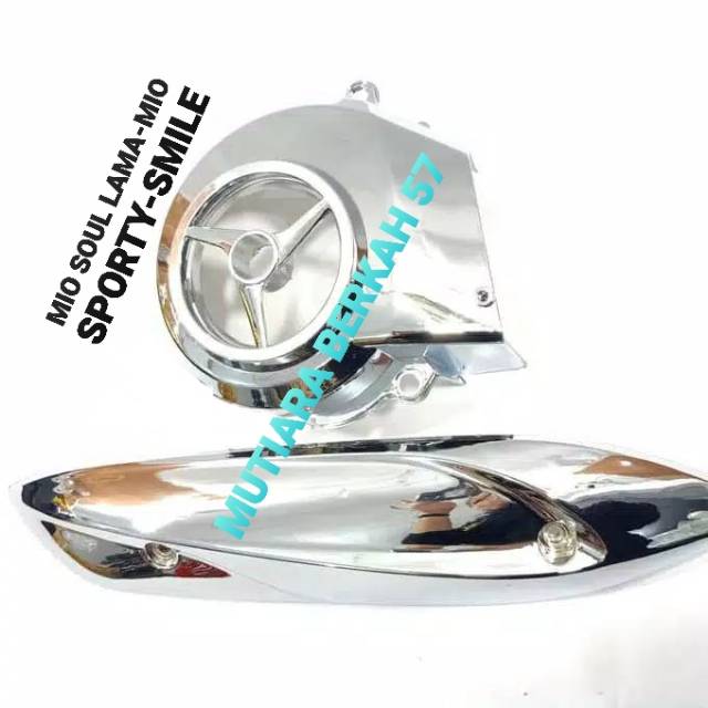Jual Vriasi Paket Cover Kipas-Knalpot Motor Mio Soul Lama-Mio sporty