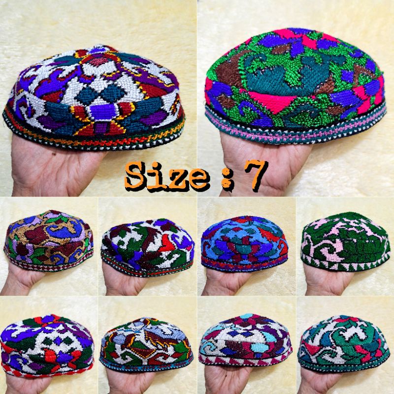 Jual KOPIAH RAJUT PAKISTAN/ubzekistan ORIGINAL PECI RAJUT HAMBAL ASLI ...