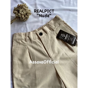 Kulot Linen Highwaist Celana Linen Wanita Kulot Linen Yuka Slim Cullote