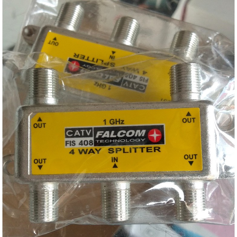 Jual TV Splitter 4 way Falcom FIS408 ( Indoor ) | Shopee Indonesia
