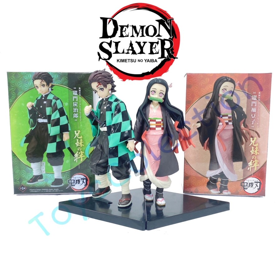 Jual [COD] Action FIgure Demon Slayer Tenzuko Dan Nezuko With Base ...