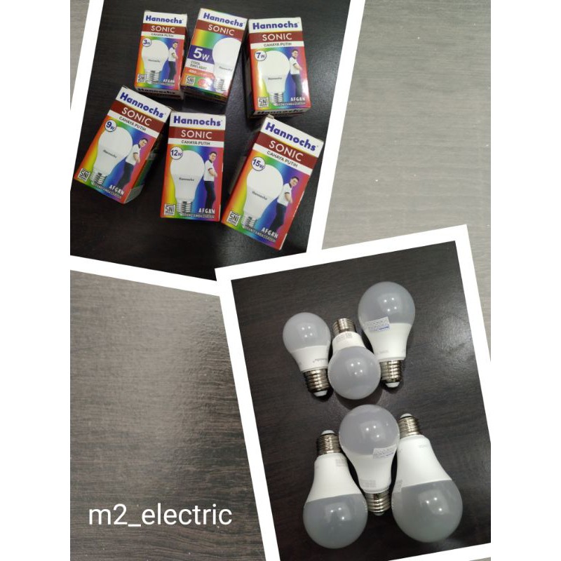 Jual Lampu LED Hannochs 3w,5w,7w,9w,12w,15w/ bohlam LED Hannochs Sonic
