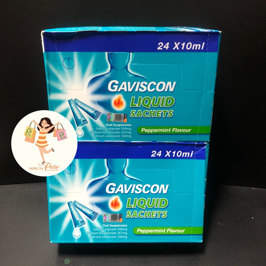 Jual GAVISCON PEPPERMINT LIQUID SACHETS 24 X 10ML Shopee Indonesia