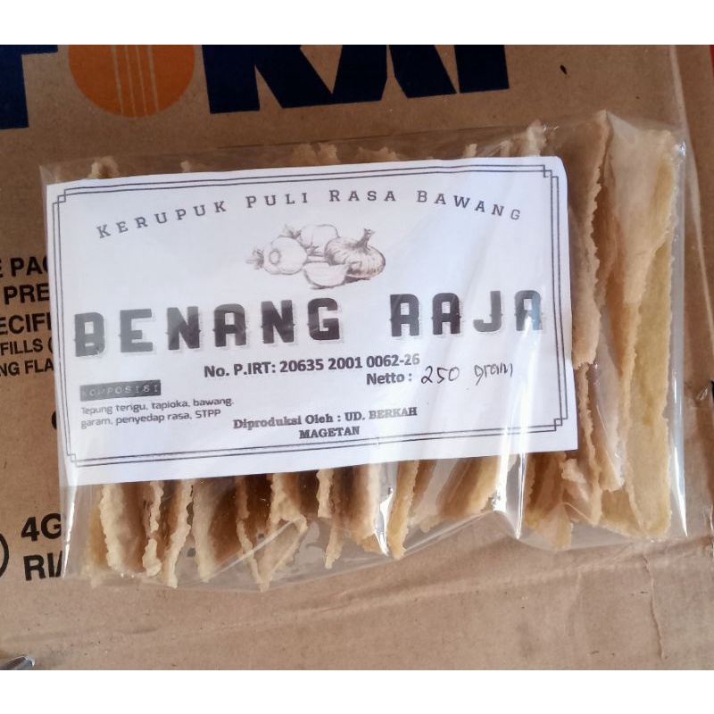 Jual Kerupuk Puli Mentah 250gram Gendar Oleh Oleh Khas Magetan Madiun