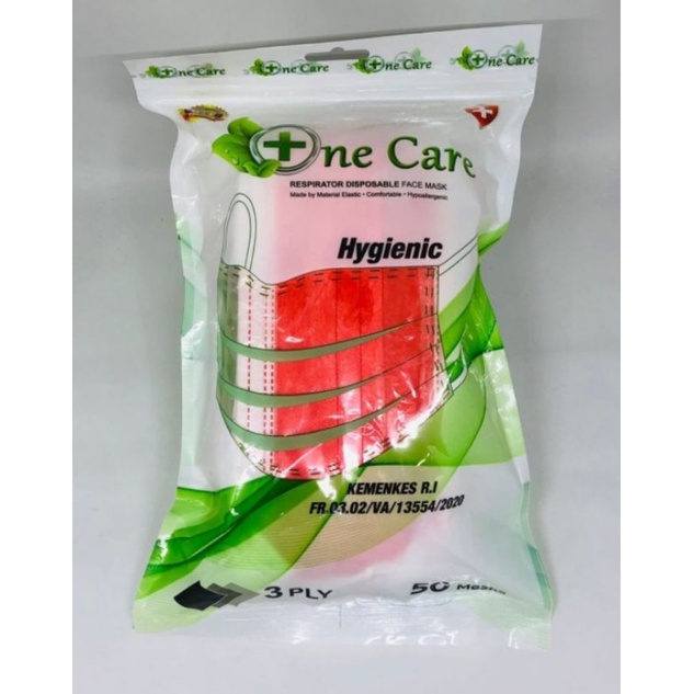 Jual Masker 3ply OneCare Hygienic isi 50pcs Kemasan Sachet | Shopee ...