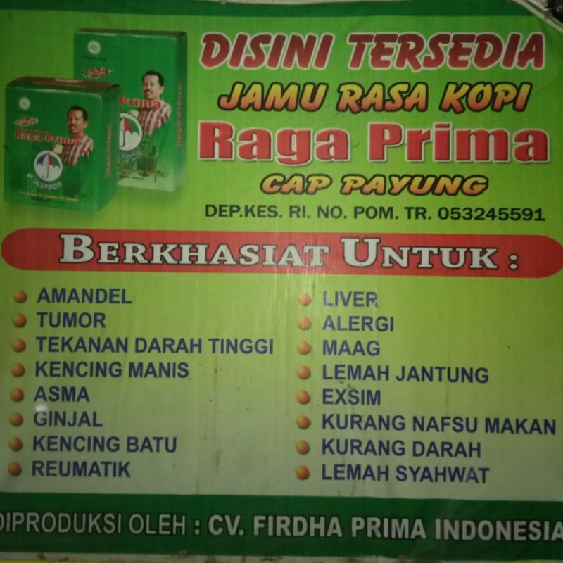 Jual Jamu Tradisional Rasa Kopi RAGA PRIMA Cap Payung | Shopee Indonesia