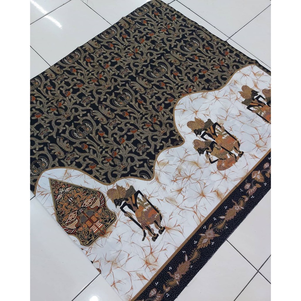 Jual Kain Batik SOLO (Cabut Alusan) motif gunungan wayang Rama Shinta ...