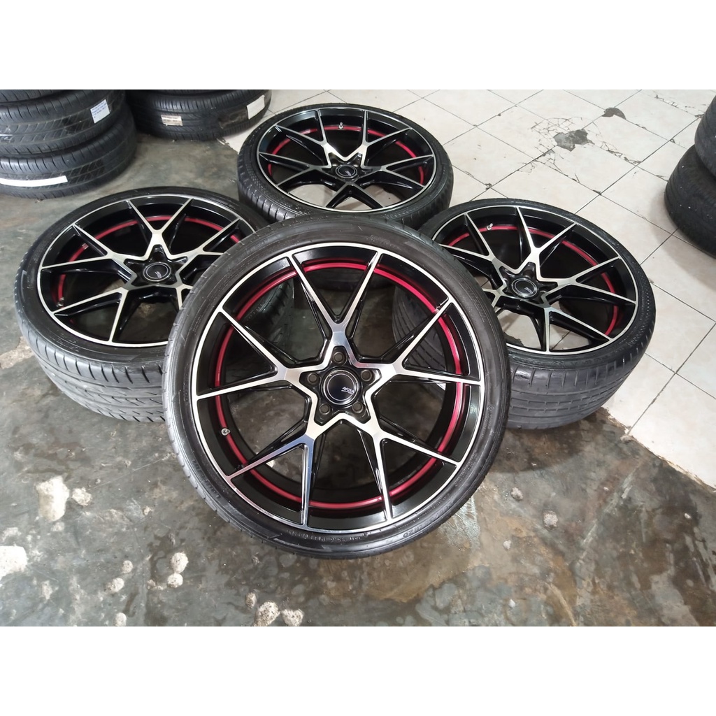 Jual Velg Pelek Mobil Seken Racing Arita Belang Ring Lebar Pcd X Shopee Indonesia