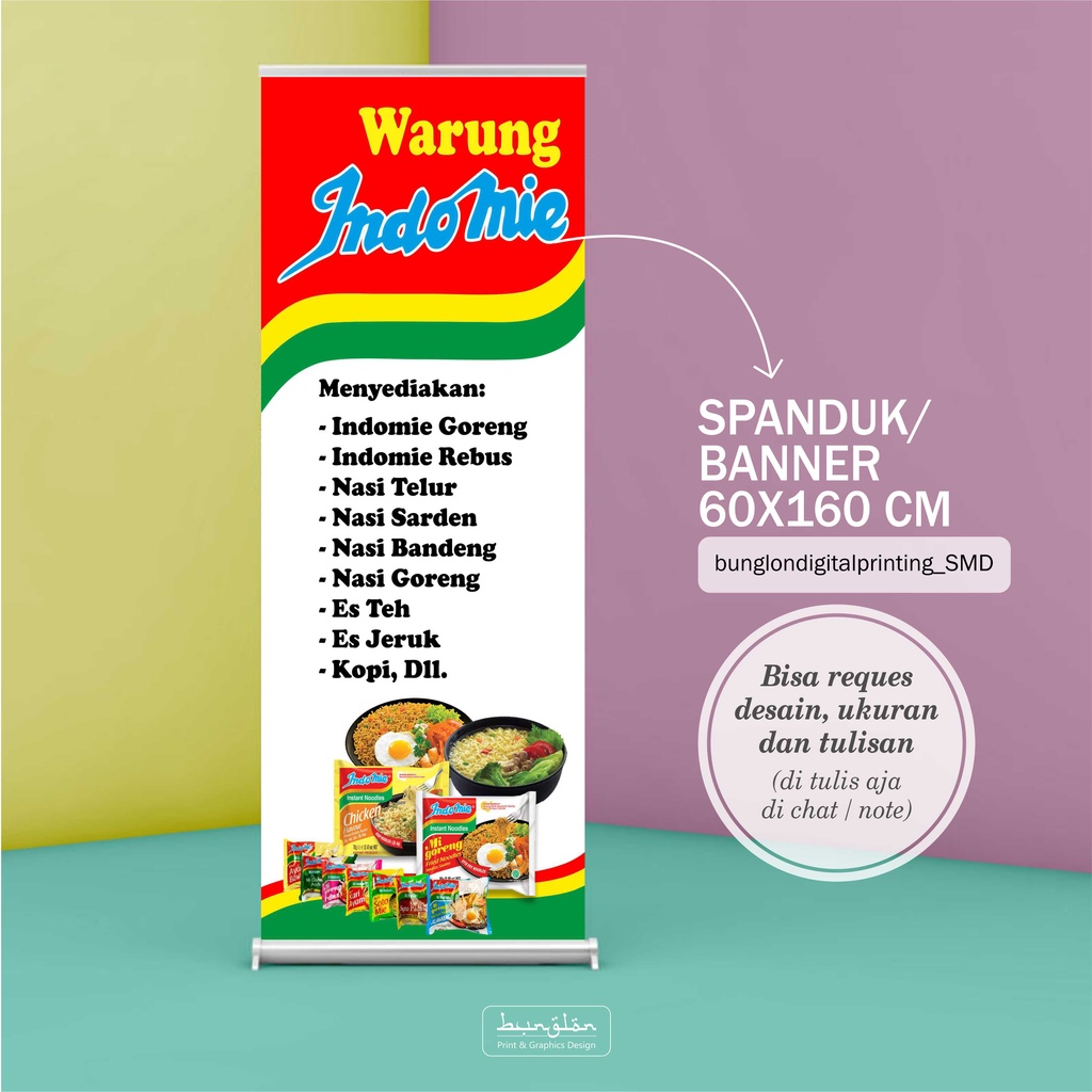 Contoh Spanduk Warkop Spanduk Warmindo Warung Makan Indomie Warkop