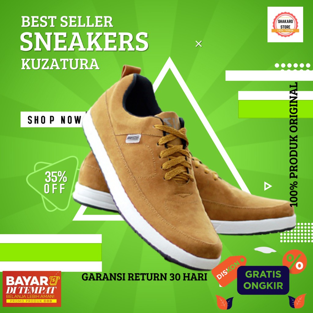 Jual Sepatu Sneakers Pria Original Branded Murah Terbaru 2024 Kuzatura
