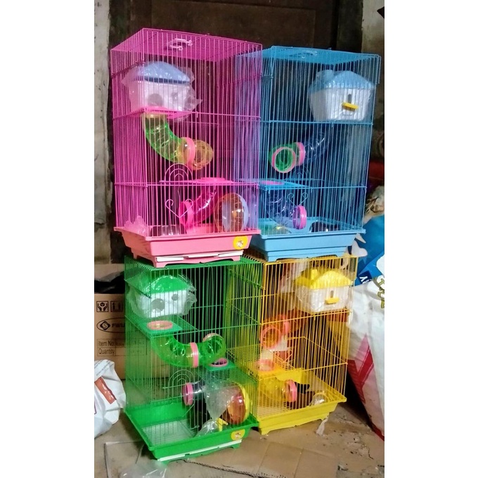 Jual Kandang Hamster Rumah 3 Tingkat | Shopee Indonesia