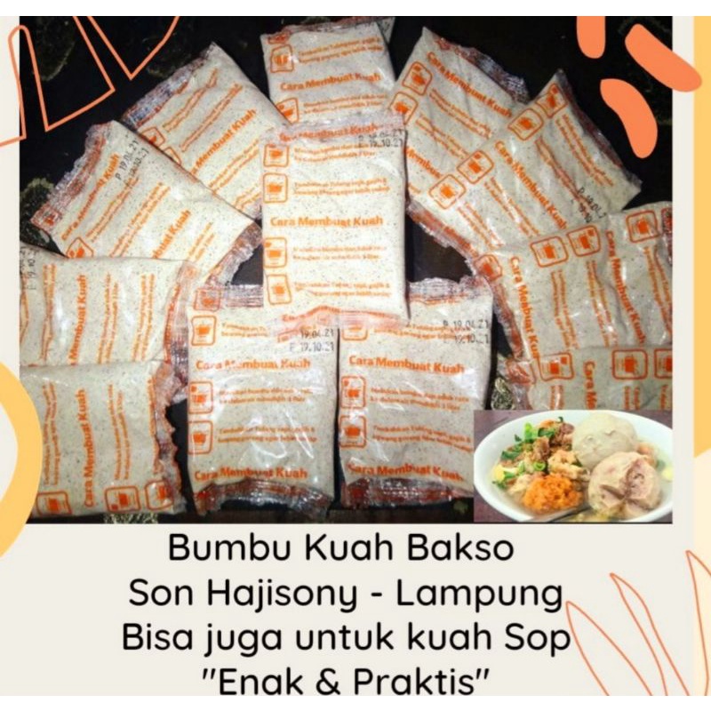 Jual Bumbu Bakso Sony Lampung Bumbu Bakso Sony Asli Lampung Son Haji