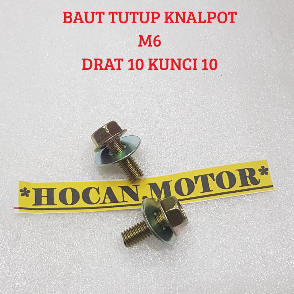 Jual Baut Tutup Knalpot Cover Knalpot Baut Plus Ring Shopee Indonesia