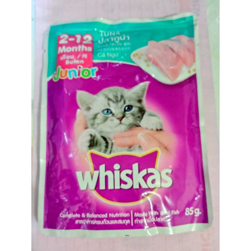 Jual whiskas sachet basah junior tuna makanan basah murah Shopee