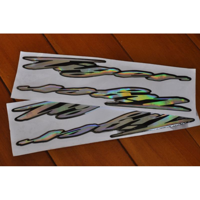 Jual sticker timbul emblem 3D Tiger silver sepasang variasi Tiger ...