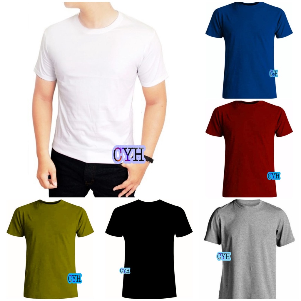 Jual PE O-neck kaos polos pria / kaos polos / baju distro pria / kaos