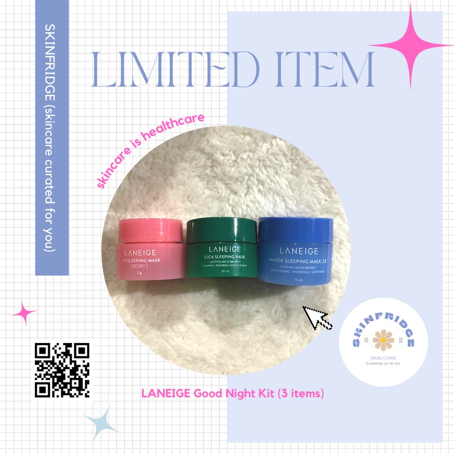 Jual LANEIGE Good Night Kit (3 items) (SFRDGE) | Shopee Indonesia