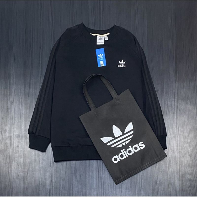 CREWNECK ADIDAS GARIS JAKET ADIDAS LIST PREMIUM SWEATER ADIDAS MURAH  ADIDAS CASUAL JAKET ADIDAS HITAM JAKET MURAH SWEATER UNISEX