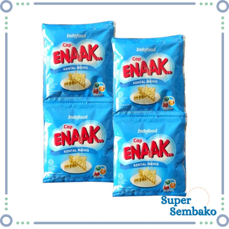 Jual SUSU KENTAL MANIS CAP ENAK ENAAK INDOFOOD 37gr RENCENG ISI 6 ...
