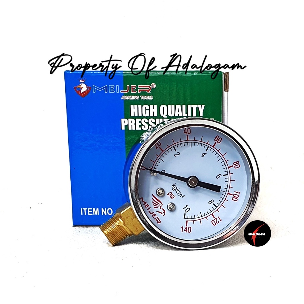 Jual MEIJER Manometer Alat Ukur Tekanan Angin Pressure Gauge 2,5 Inch ...