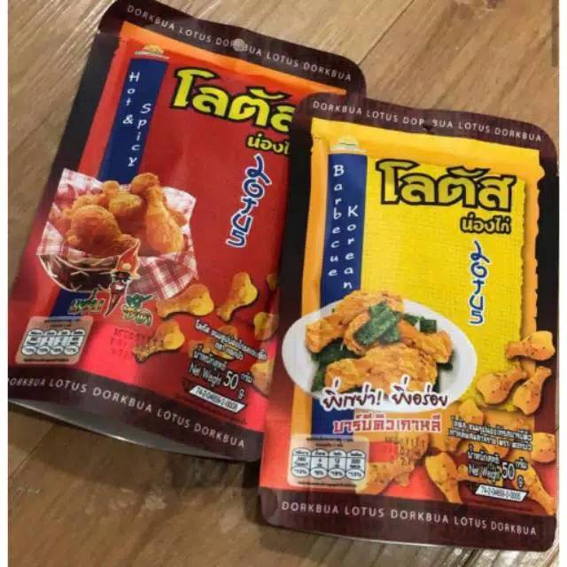 Jual Snack Thailand Dorkbua Lotus Snack Paha Ayam Dorkbua Lotus Chicken ...