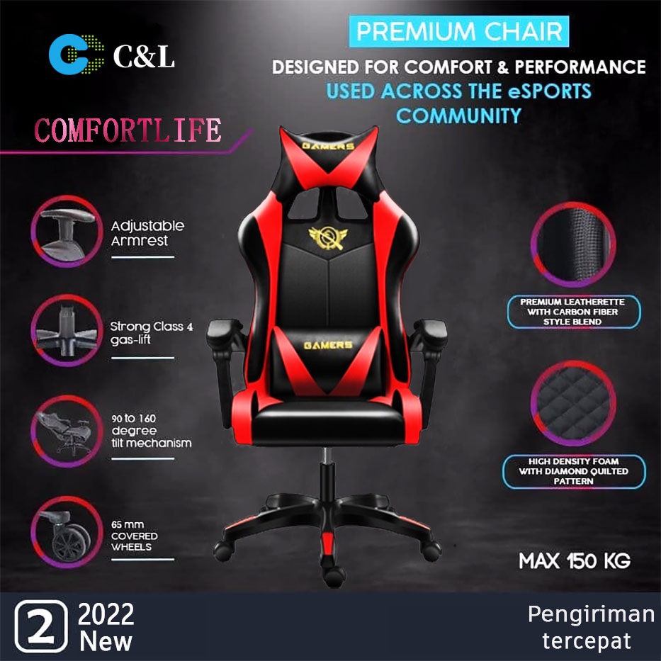 Jual Gaming Chair/Kursi Gaming Murah /kirim alas mouse/Kursi Ergonomis