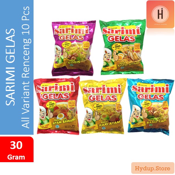 Jual Sarimi Gelas Renceng Isi 10 Sahset Lengkap Dengan Sosis 30 Gram Shopee Indonesia 5692