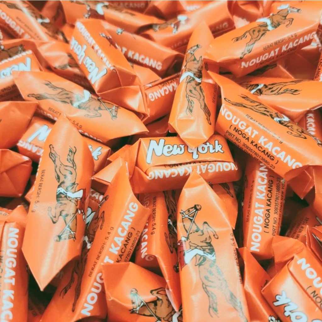 Jual Permen Susu Nougat Kacang New York Candy 1 kg | Shopee Indonesia