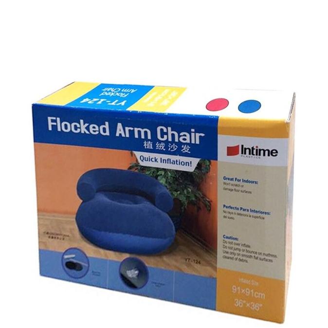 Jual Sofa Santai Intime Flocked Arm Chair Shopee Indonesia