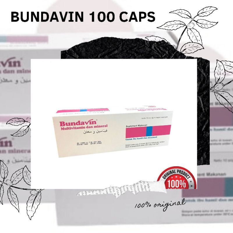 Jual BUNDAVIN 100 TABLET MULTIVITAMIN IBU HAMIL DAN MENYUSUI | Shopee ...