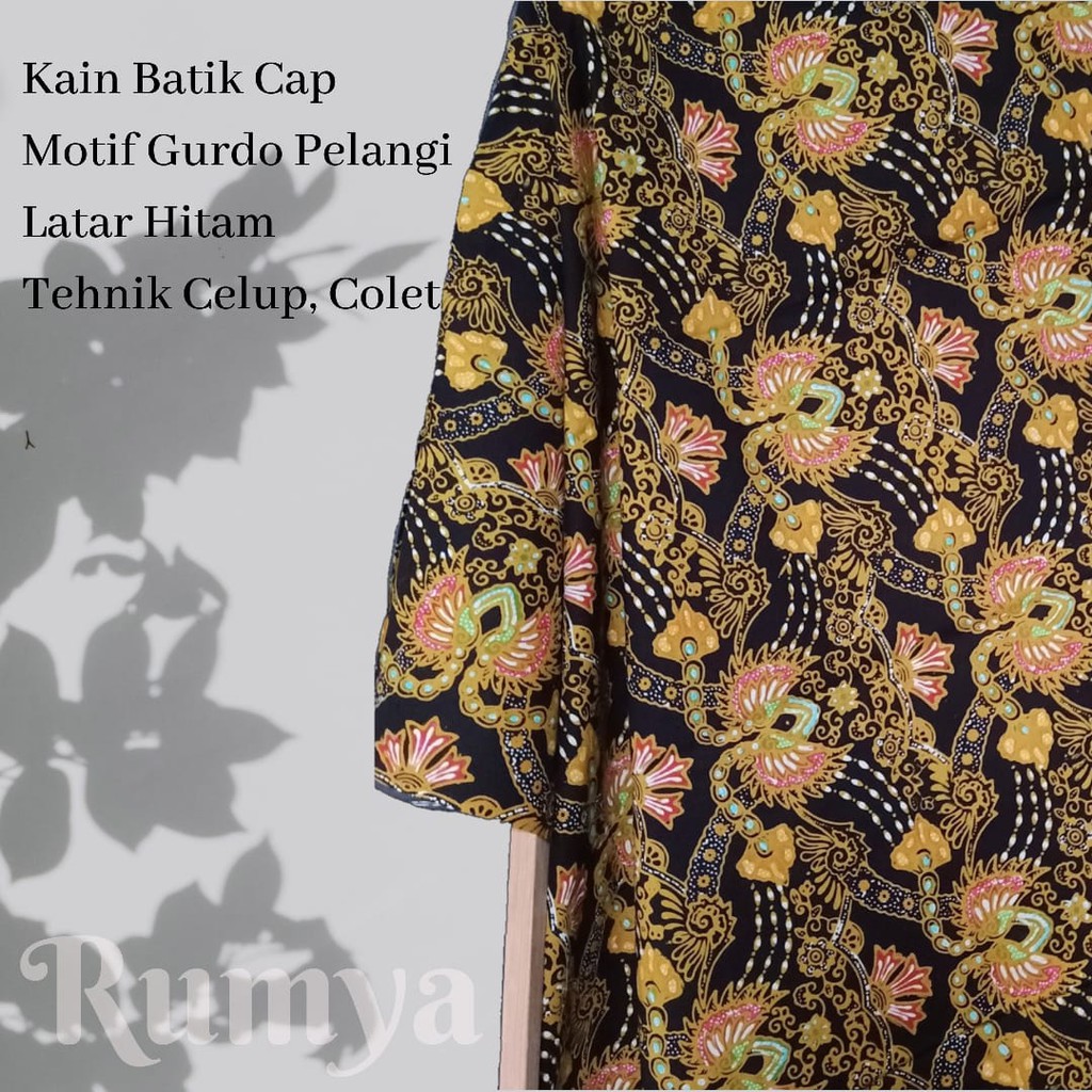 Jual Kain Batik Jogja Motif Gurda Pelangi Batik Cap Jogja Gurdo Garuda