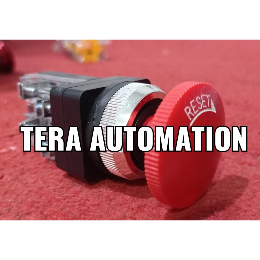 Jual TBK-30 (30Mm) Jamur Kepala Emergency Stop Push Button Switch READY ...