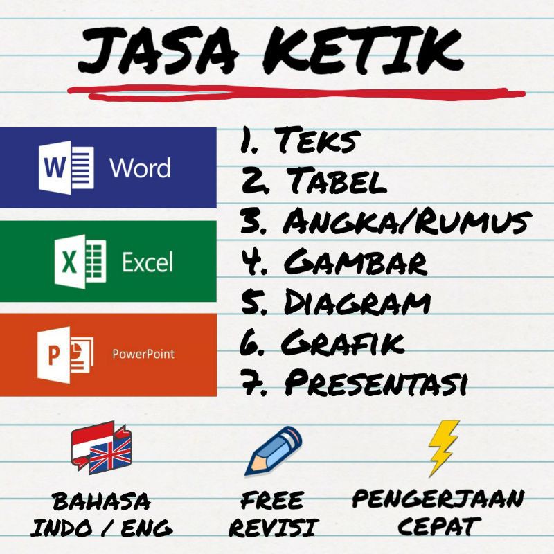 Jual Jasa Ketik / Edit / Convert / Compress Word, Excel, PowerPoint ...