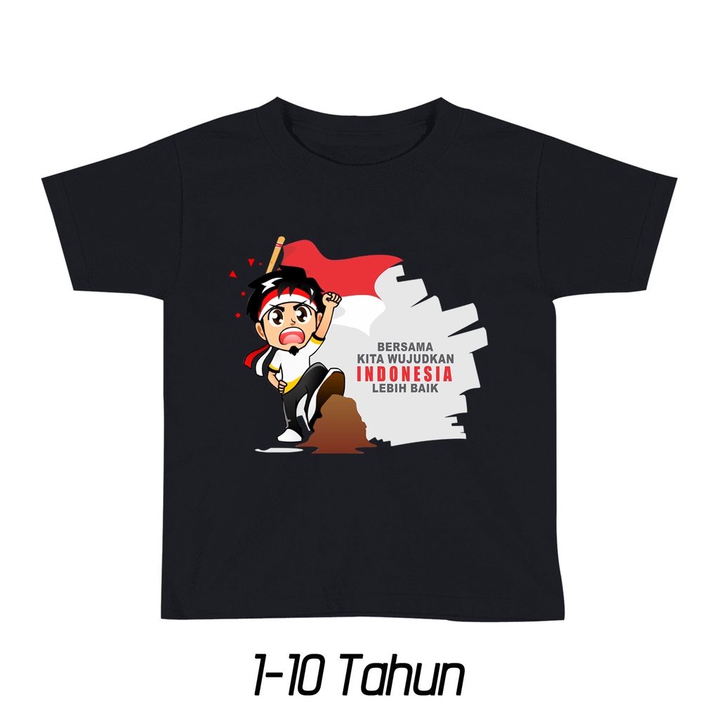 Jual Kaos HUT RI 1945 Ke 77 2022 NKRI Harga Mati Merdeka Kaos Agustusan ...