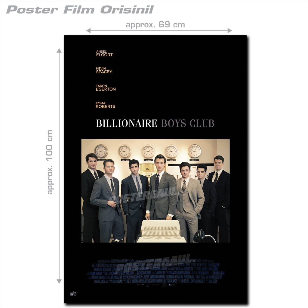 Jual Poster Film BILLIONAIRE BOYS CLUB original Indonesian one sheet