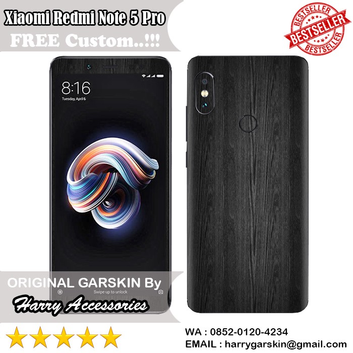 Jual Original Garskin Xiaomi Redmi Note 5 Pro Motif Woods (Gambar Bisa ...