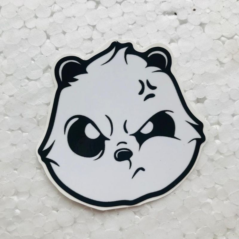 Jual STICKER PANDA MARAH HOLOGRAM STD PRINTING CUTING LAMINASI GLOSY ...