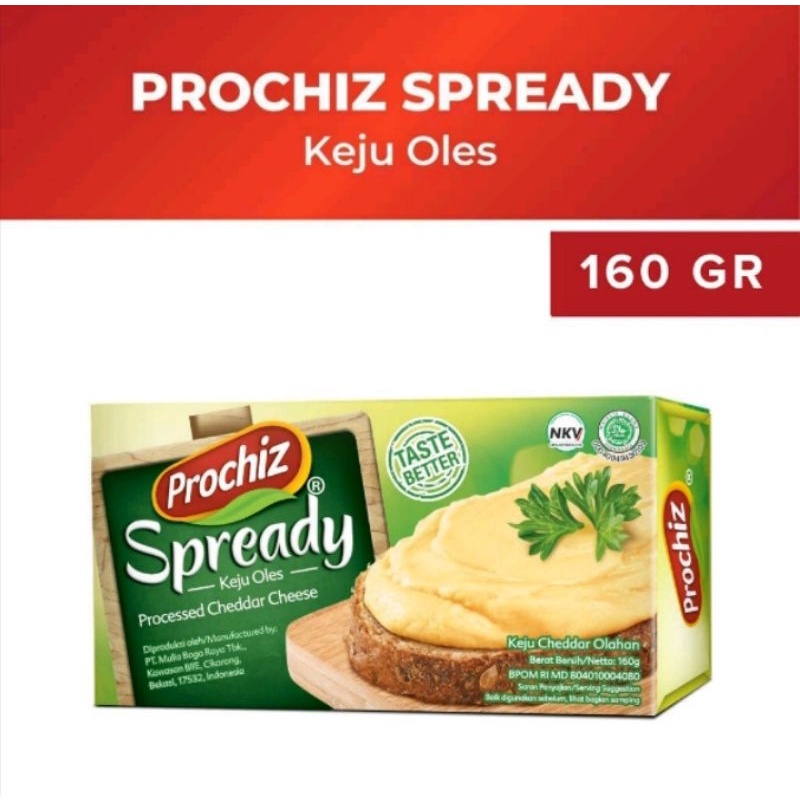 Jual Keju Prochiz Spready 160gr (exp Mei 2023) | Shopee Indonesia