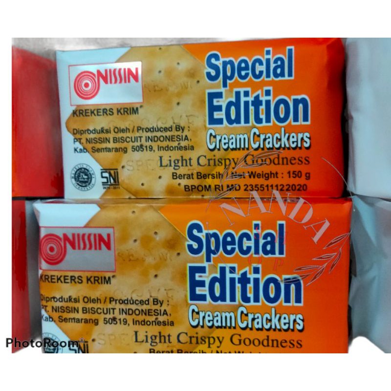 Jual Nissin Special Edition Cream Crackers 150gr Shopee Indonesia