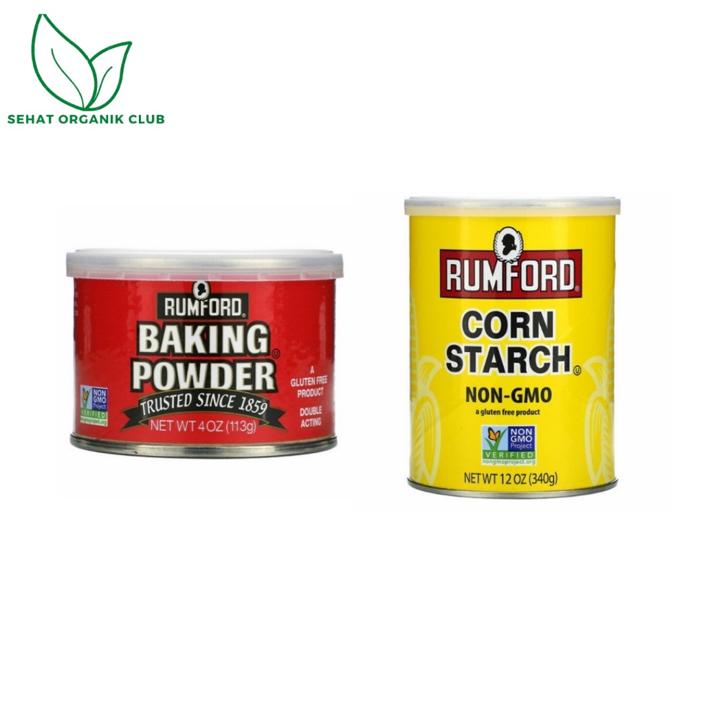 Jual Rumford Baking Powder 113 G Rumford Corn Starch 340 G Non Gmo Gluten Free Shopee 0129