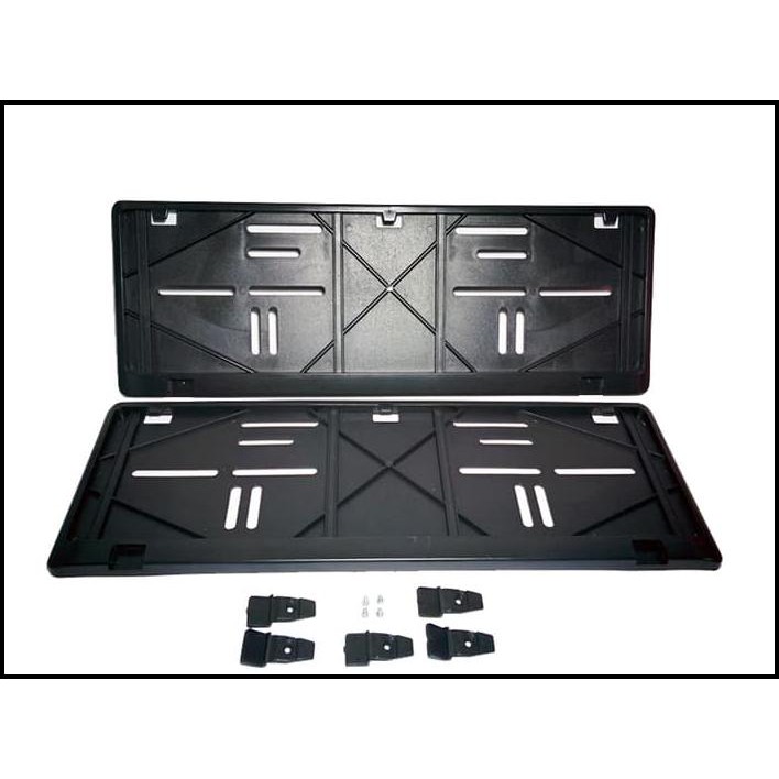 Jual Aksesoris Mobil Bracket Dudukan Plat Nomor Mobil Premium ( Black ...
