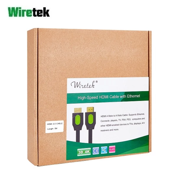 HDMI 2.0 High Speed HDMI 4K 60Hz Cable with Ethernet 5 meter WIRETEK