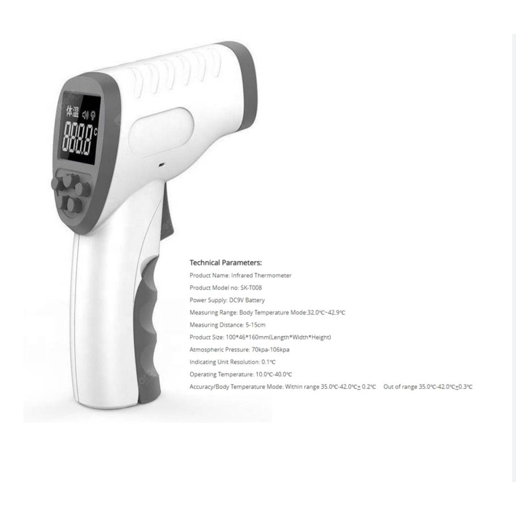 Jual Thermometer Infrared CLOC - Termometer Digital - Thermal Gun ...