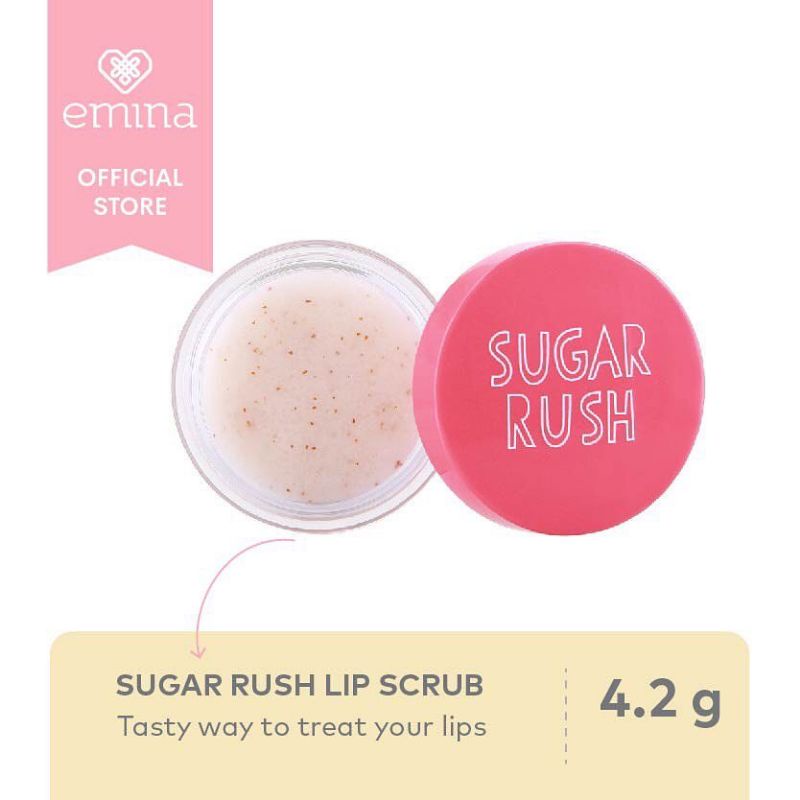 Jual EMINA Lip Mask Scrub Sugar Rush Balm Stick Cucumber Lemonade
