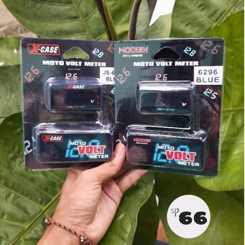 Jual Volt Meter / Pengukur Aki Motor Model Slim | Shopee Indonesia