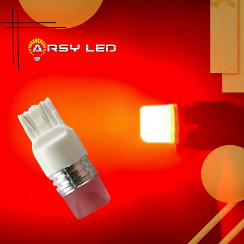 Jual Lampu Led Rem Cosmo 3D lens Strobo Kedip T20 4 kawat Mobil 7443 ...