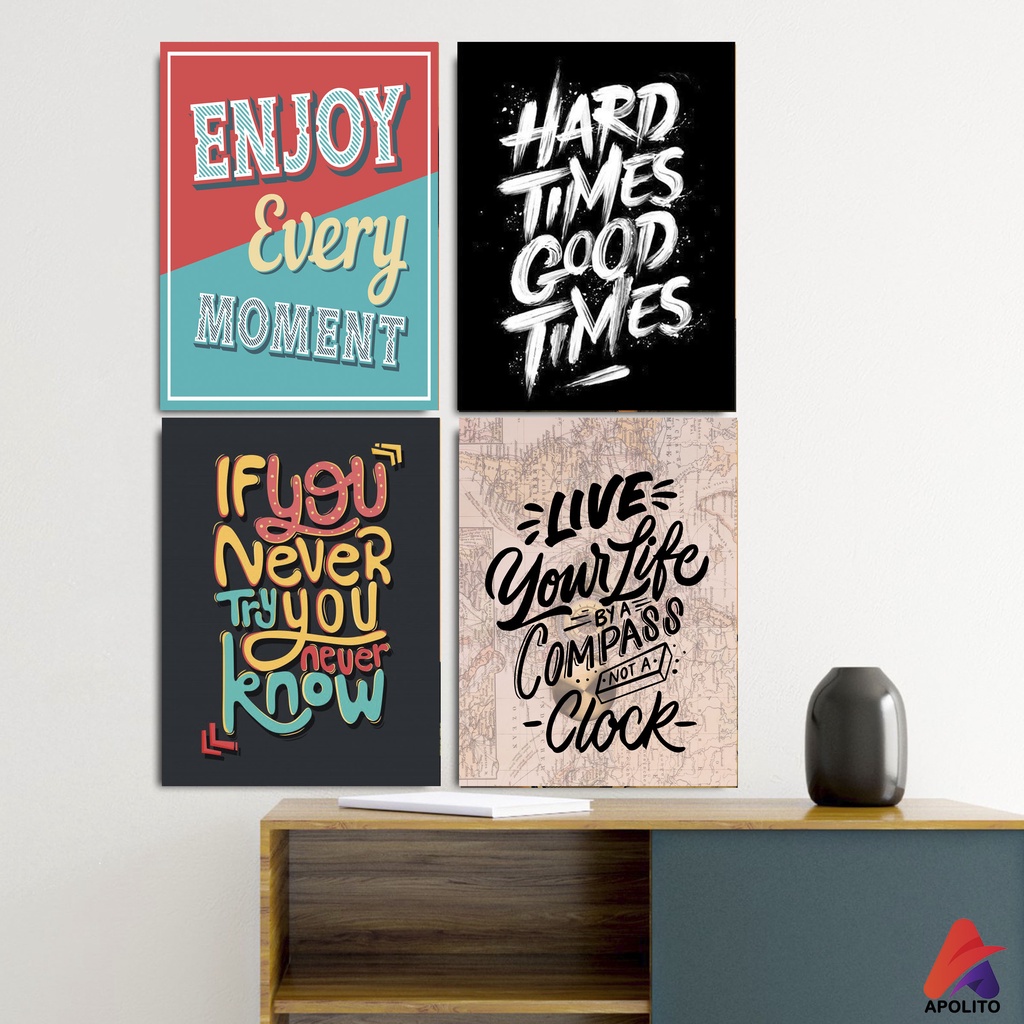 Jual Hiasan Dinding Quote Motivasi 20x30cm Wall Decore Hiasan Dinding