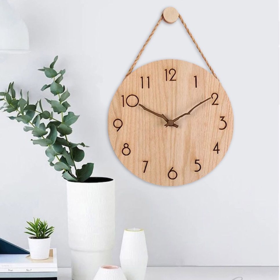 Jual Jam dinding Aesthetic / Jam Dinding Unik / Jam Dinding Kayu