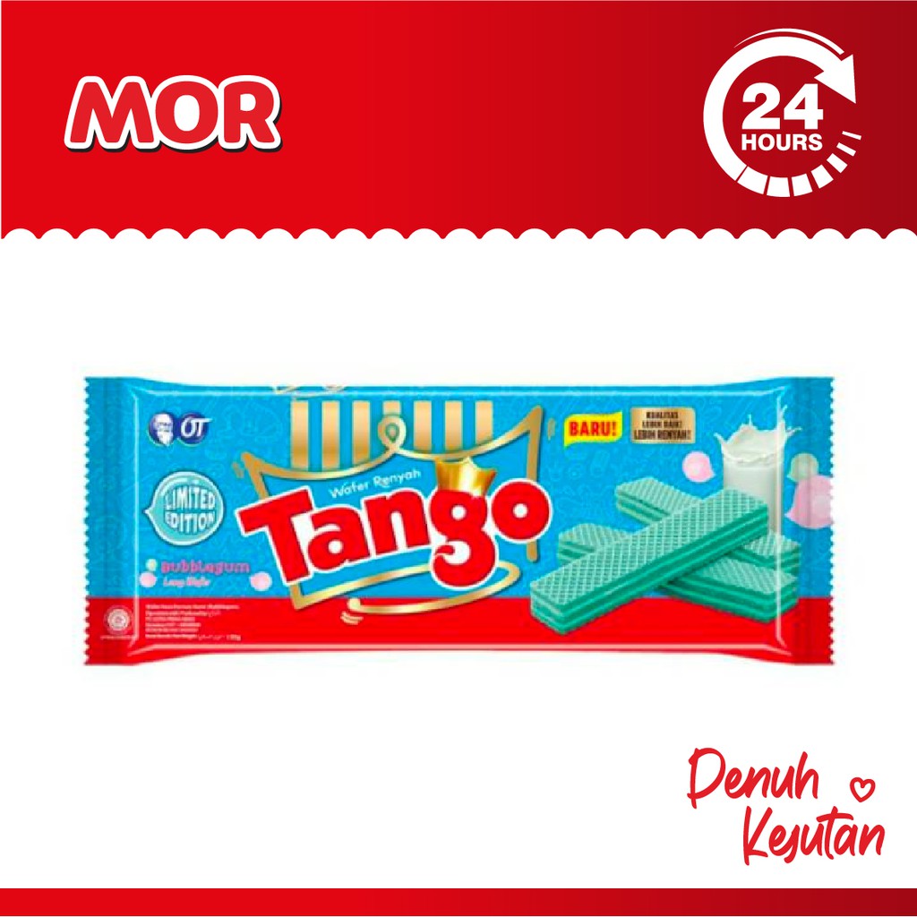 Jual TANGO Wafer Renyah Bubblegum Limited Edition Permen Karet 130 gr ...